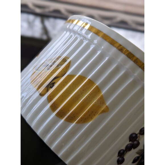 Vtg Royal Worcester Evesham 6" Gold Souffle Casserole Dish Shape 46 #2 Lemon - Picture 11 of 13